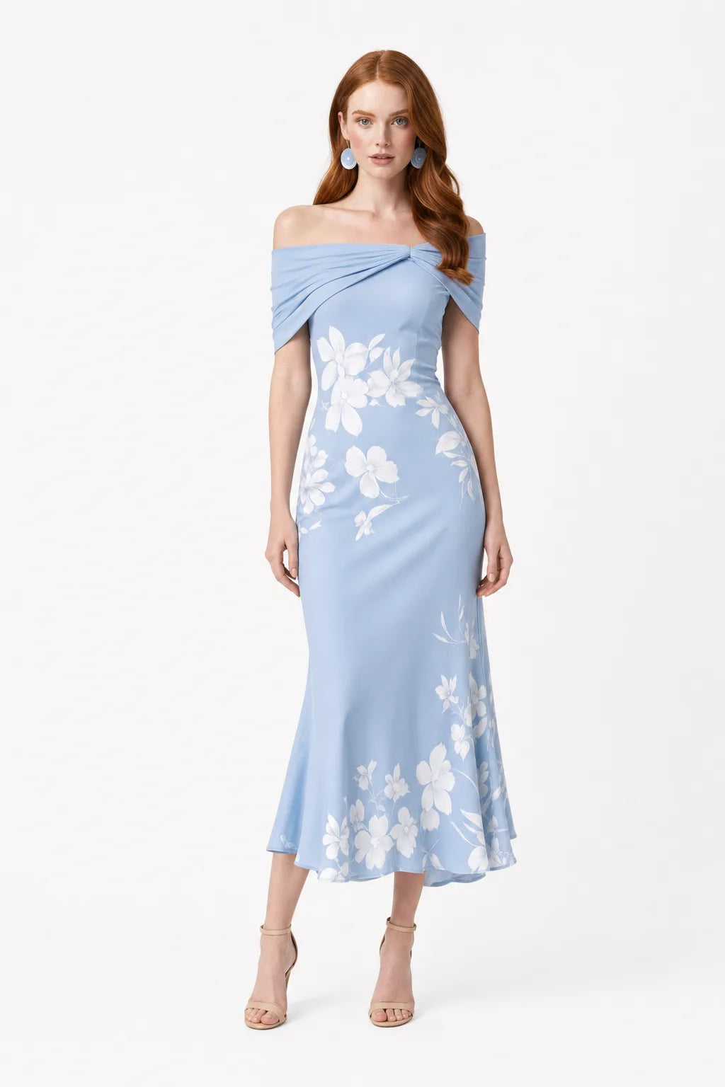 Deva Twist Knot Floral Midi Elite