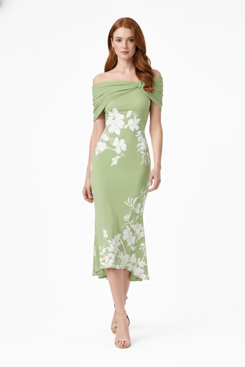 Deva Twist Knot Floral Midi Elite