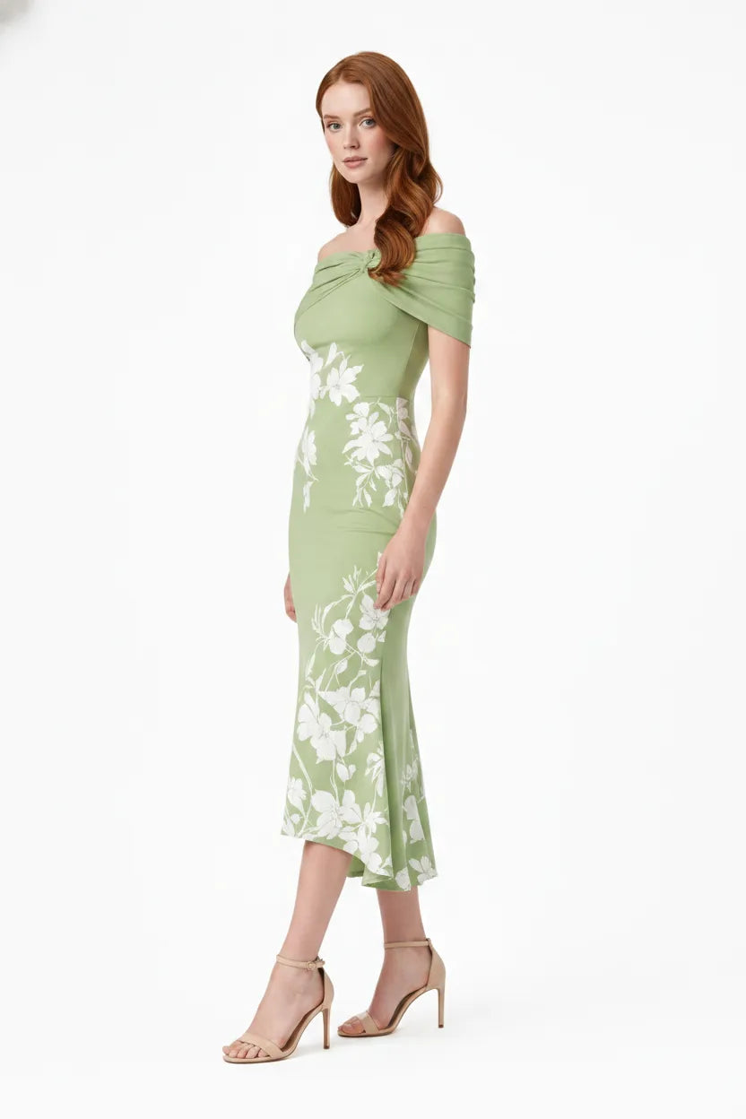 Deva Twist Knot Floral Midi Elite