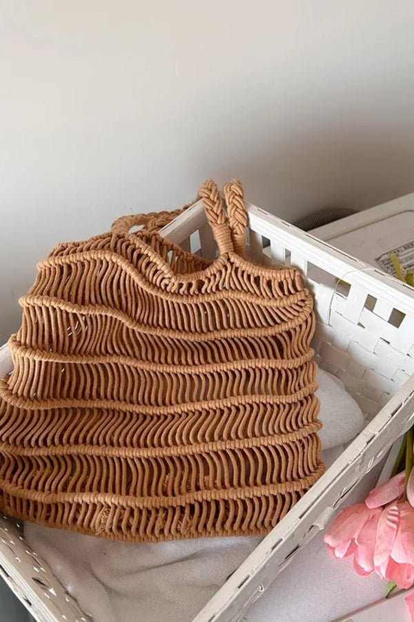 Linnea Tote Bag - PU Leather Woven Everyday Carry
