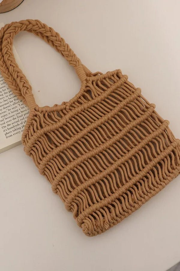 Linnea Tote Bag - PU Leather Woven Everyday Carry