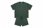 Washed and Worn Dyed Bright White Short Sleeve-HighTouch