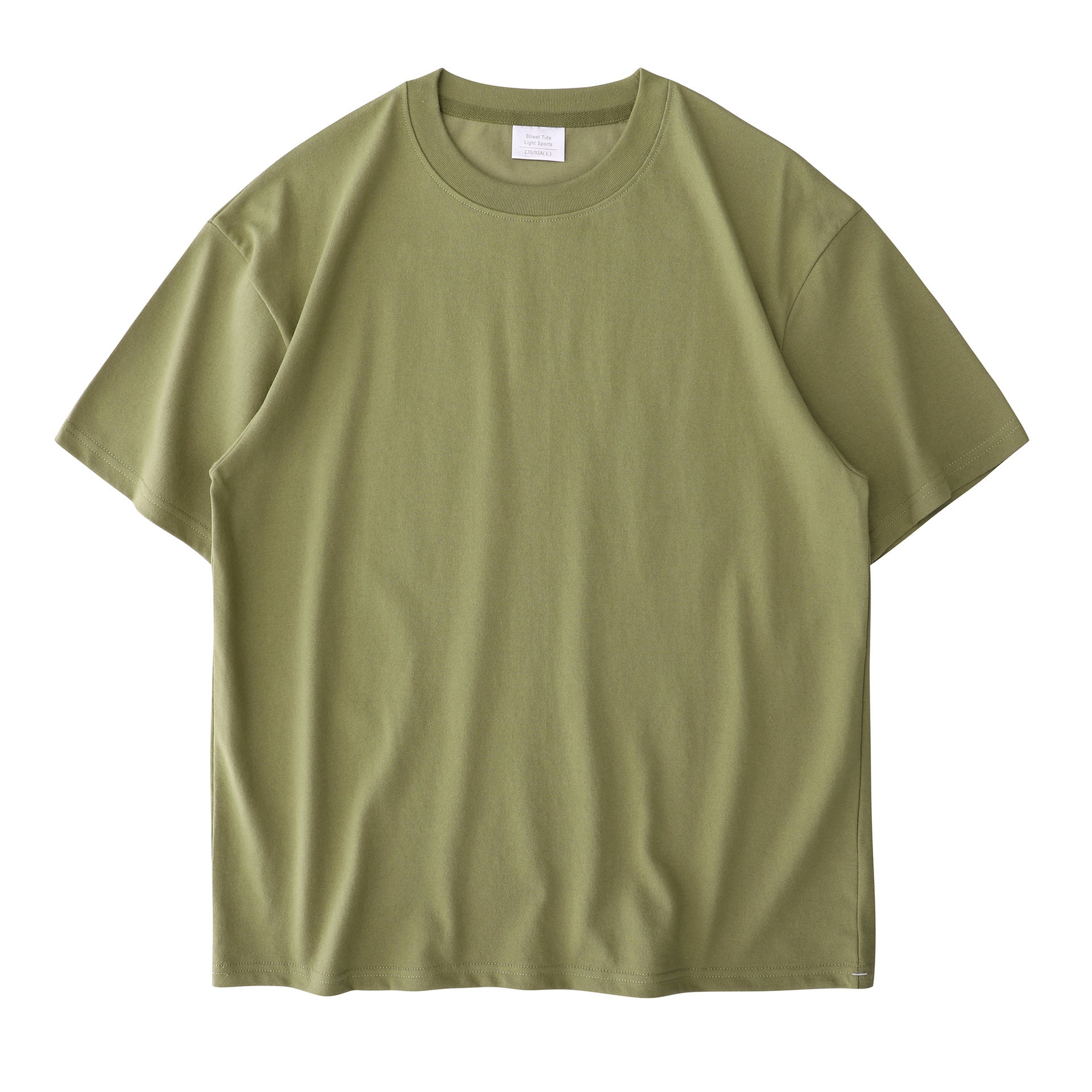 Drop-Shoulder Cotton Tee Men's Heavy T-Shirt-HighTouch