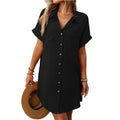 Women's Striped Cotton & Linen Dress Shirt-HighTouch
