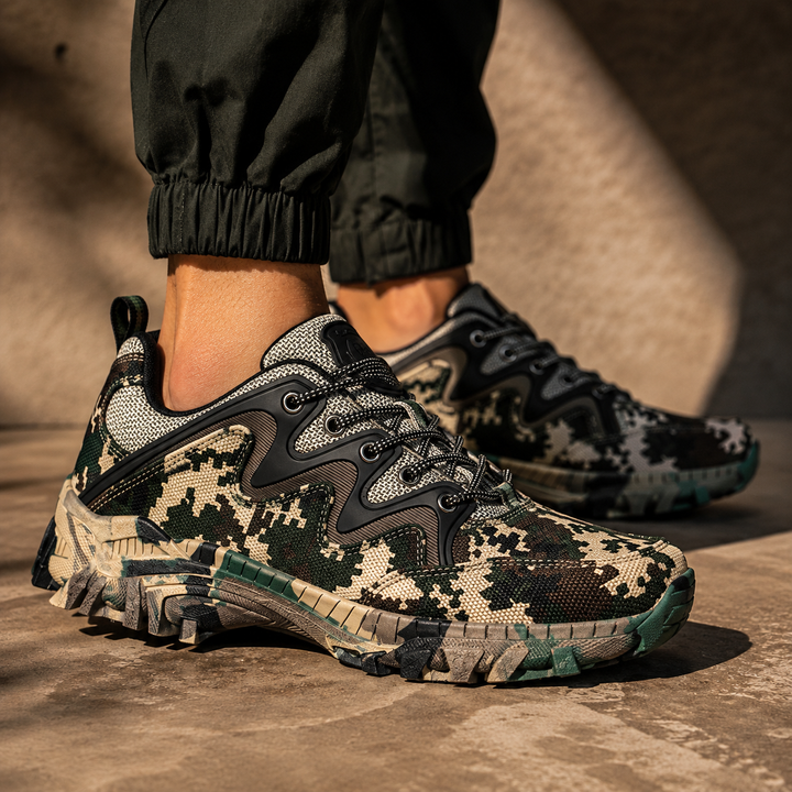 Men's Outdoor Trail Running Shoes Camo Grip Sneakers