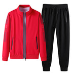 Men’s Sports Tracksuit Set – Cotton Long Sleeve Activewear-HighTouch
