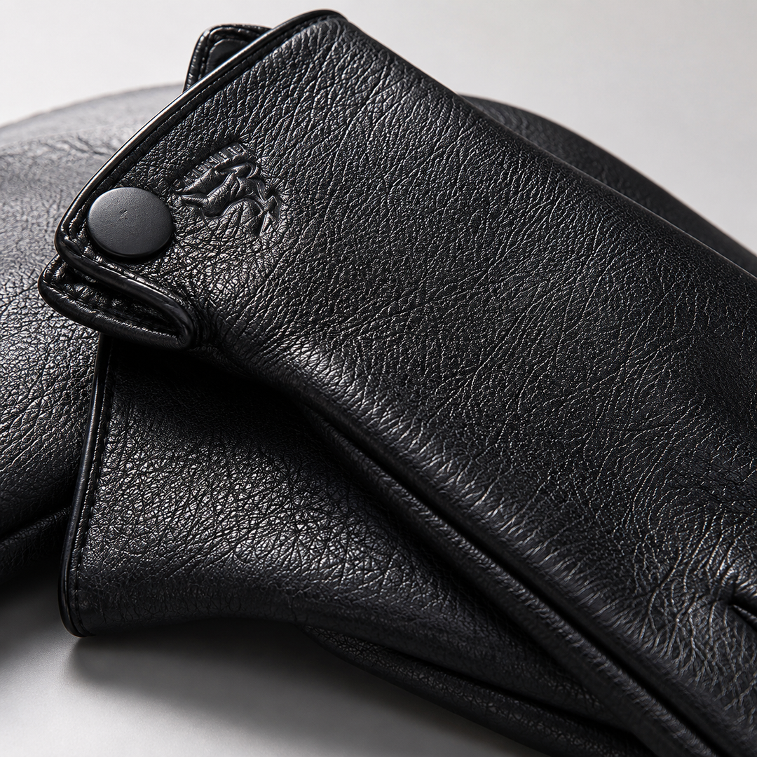 Ashford Leather Gloves - Men's Italian Leather Winter Gloves