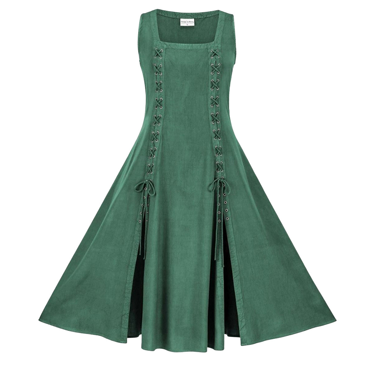 Cotton & Linen Medieval Renaissance Dress – Unisex Historical Style-HighTouch