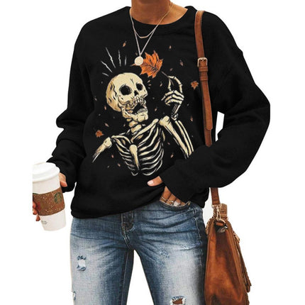 Women’s Halloween Graphic Crew Neck Sweatshirt