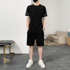 Men's Short Sleeve T-Shirt Ice Silk Sports Suit-HighTouch