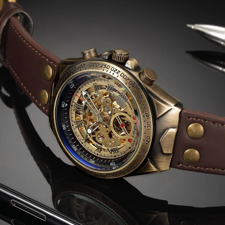 Forge & Gear Timepiece - Rugged Industrial Mechanical Men's Watch