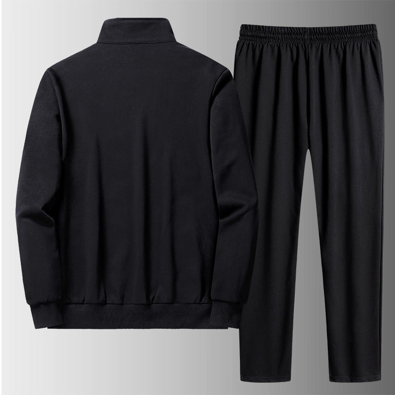Men’s Casual Sports Tracksuit Set – Long Sleeve Coat & Trousers-HighTouch