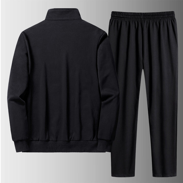 Men’s Casual Sports Tracksuit Set – Long Sleeve Coat & Trousers-HighTouch