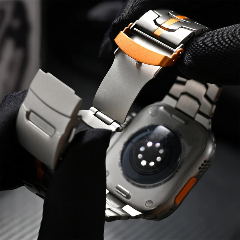 Titan Link Apple Watch Band | Adjustable Metal Strap