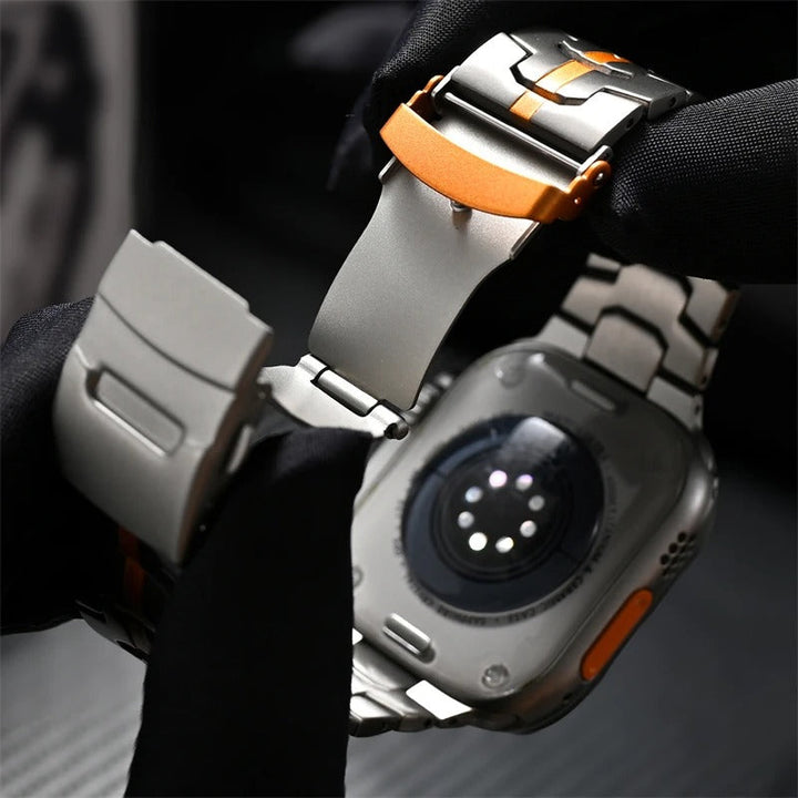 Titan Link Apple Watch Band | Adjustable Metal Strap