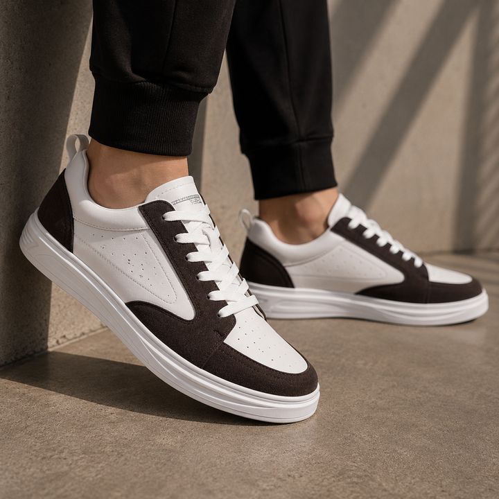 Hudson Court Sneakers - Classic Leather Low-Top Casual Shoes