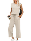 Women’s Sleeveless Vest & Trousers Set-HighTouch