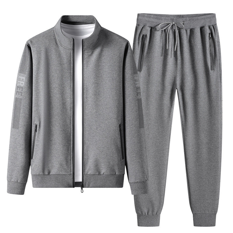 Men’s Sports Tracksuit Set – Cotton Long Sleeve Activewear-HighTouch
