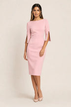 Edie Pearl Split Sleeve Dress Luxe