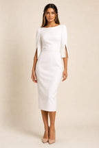 Edie Pearl Split Sleeve Dress Luxe