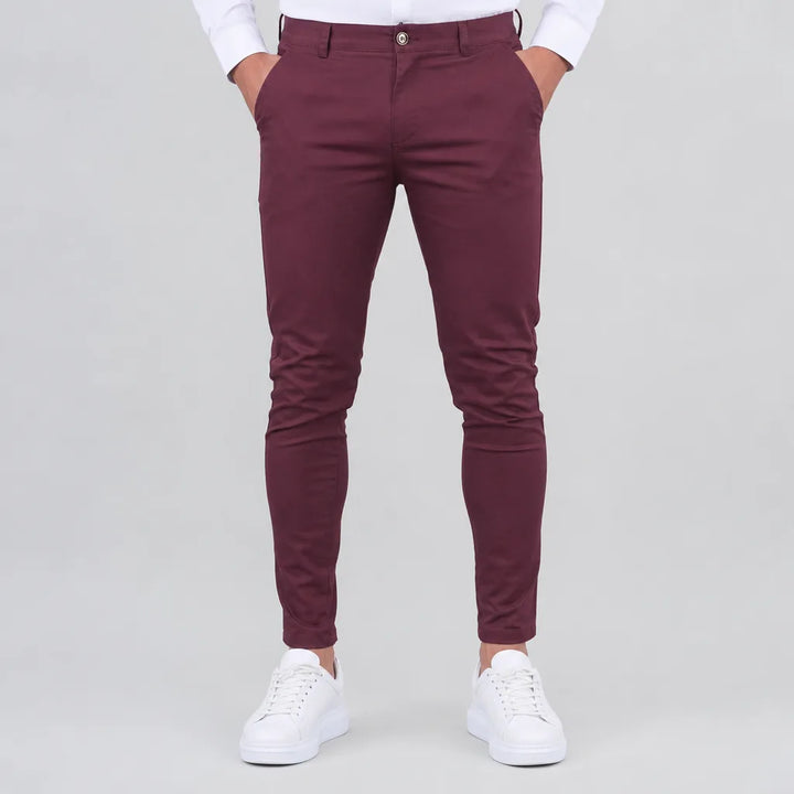 Men's Slim Fit Black Dress Pants