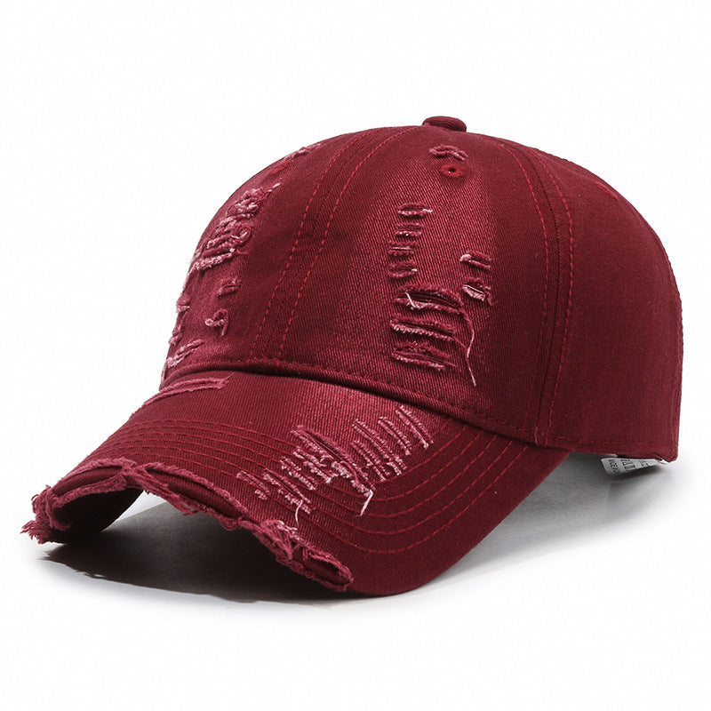 Street Hole Vintage Baseball Cap – Men's Washed Cowboy-HighTouch