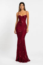 Elin Elite Floral Embroidered Gown