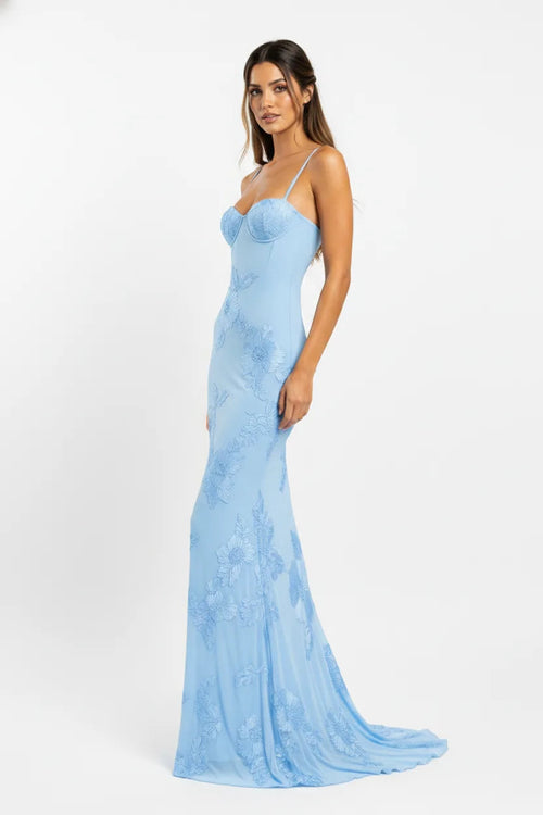 Elin Elite Floral Embroidered Gown