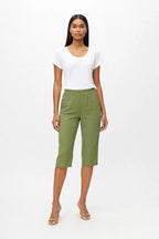 Esme Elastic Waist Capri Silk Elite