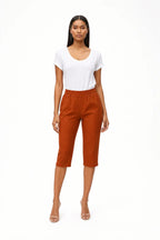 Esme Elastic Waist Capri Silk Elite