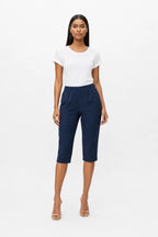 Esme Elastic Waist Capri Silk Elite