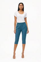 Esme Elastic Waist Capri Silk Elite