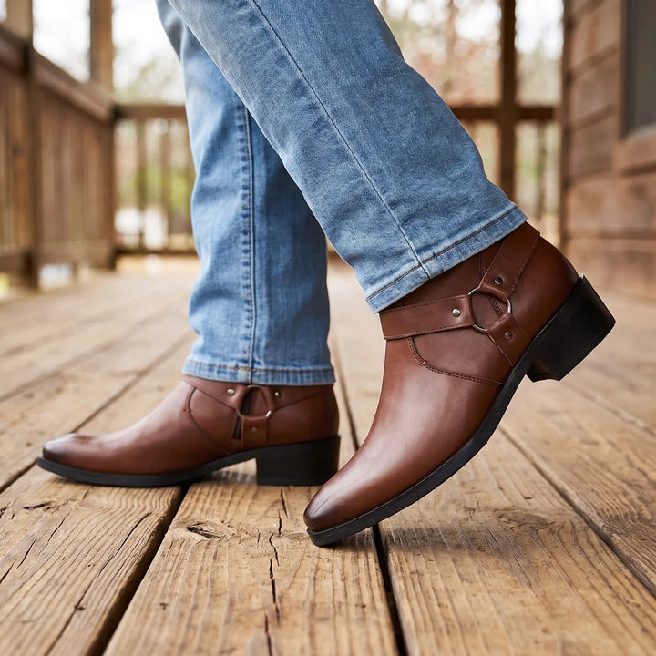 Men's Cowboy Boots | Harness Ankle Western Style