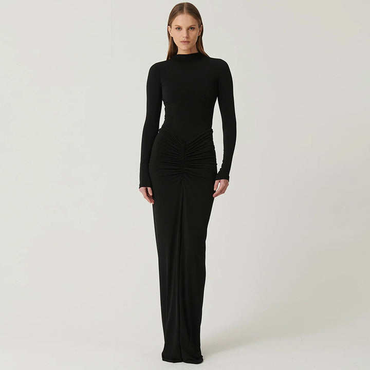 Pleated Waist Dress UK-HighTouch