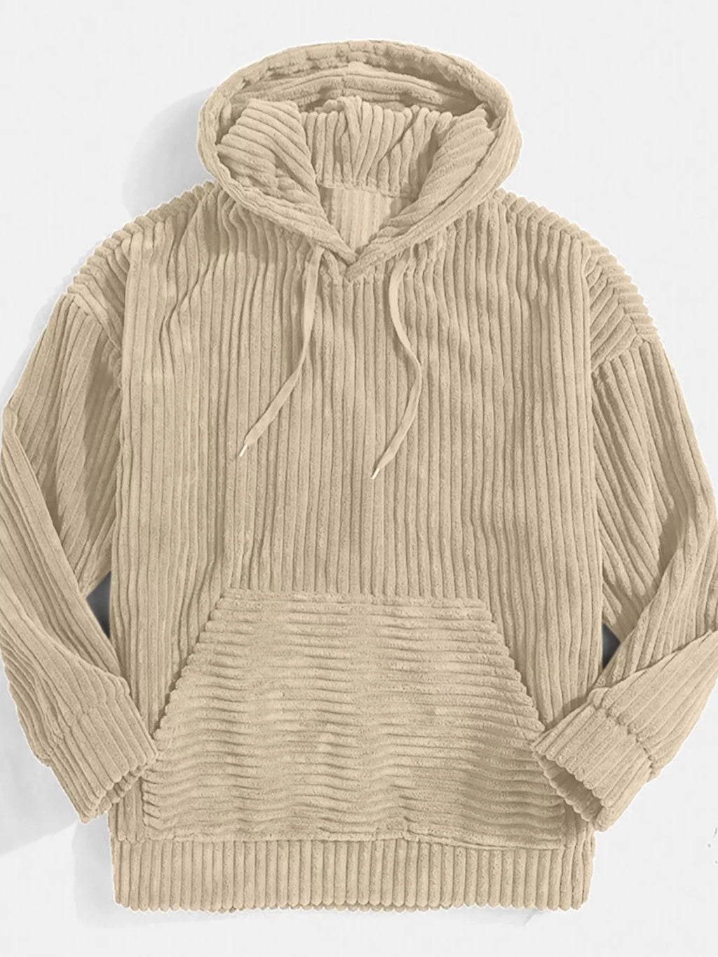 Men’s Corduroy Hoodie Jacket Plus Size-HighTouch