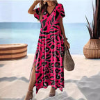 Women's Fresh & Sweet Floral A-Line Midi Skirt-HighTouch