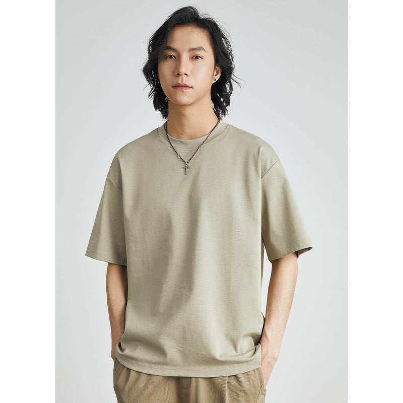Cool Solid Color Inner Wear – Round Neck Bottoming Shirt-HighTouch