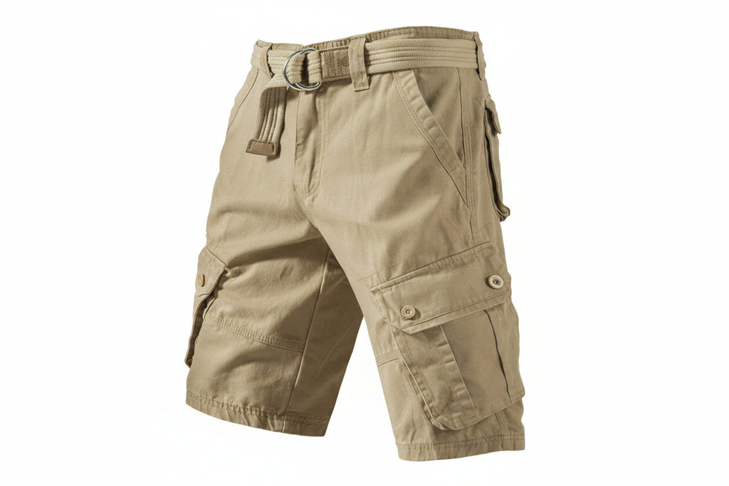 Summer Cargo Shorts With Pockets Fashion Solid Short Pants-HighTouch