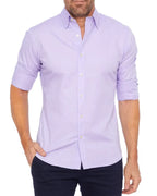 Men’s Slim Fit Long Sleeve Shirt – Comfortable Stretch Cotton-HighTouch