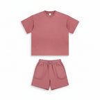 Washed and Worn Dyed Bright White Short Sleeve-HighTouch