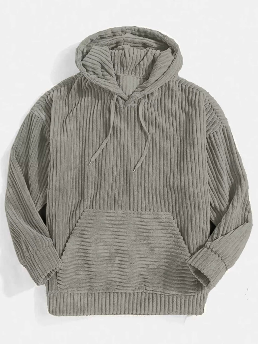 Men’s Corduroy Hoodie Jacket Plus Size-HighTouch