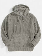 Men’s Corduroy Hoodie Jacket Plus Size-HighTouch