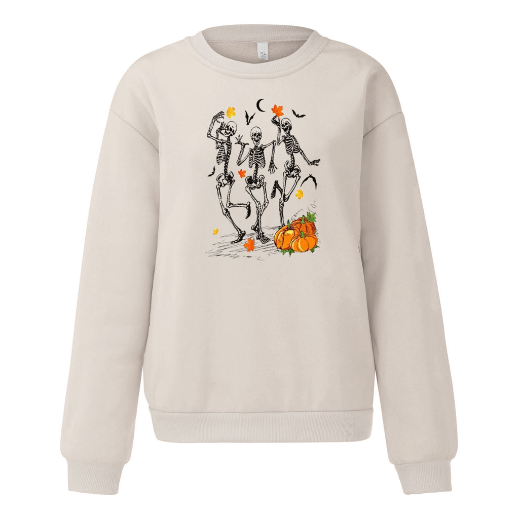 Women’s Halloween Graphic Crew Neck Sweatshirt-HighTouch