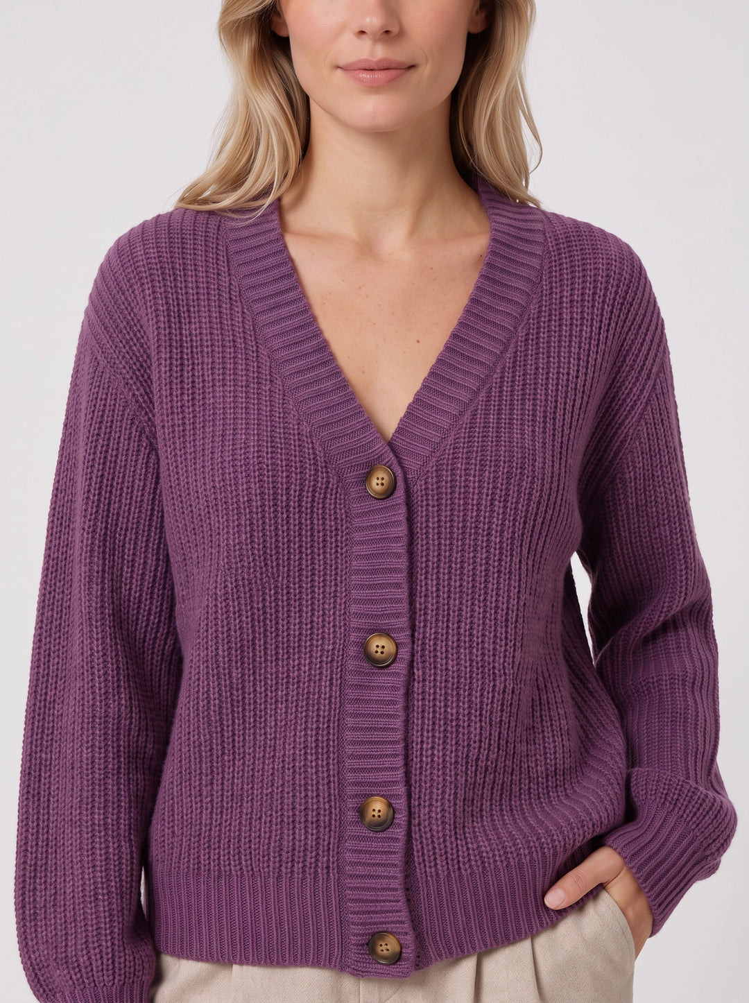 Women's Chunky Ribbed Knit Cardigan Oversized Sweater