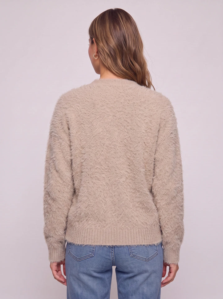 Fuzzio Textured Knit Cardigan – Button Front V-Neck Women Soft Cozy Sweater Summer Lightweight Cardigan