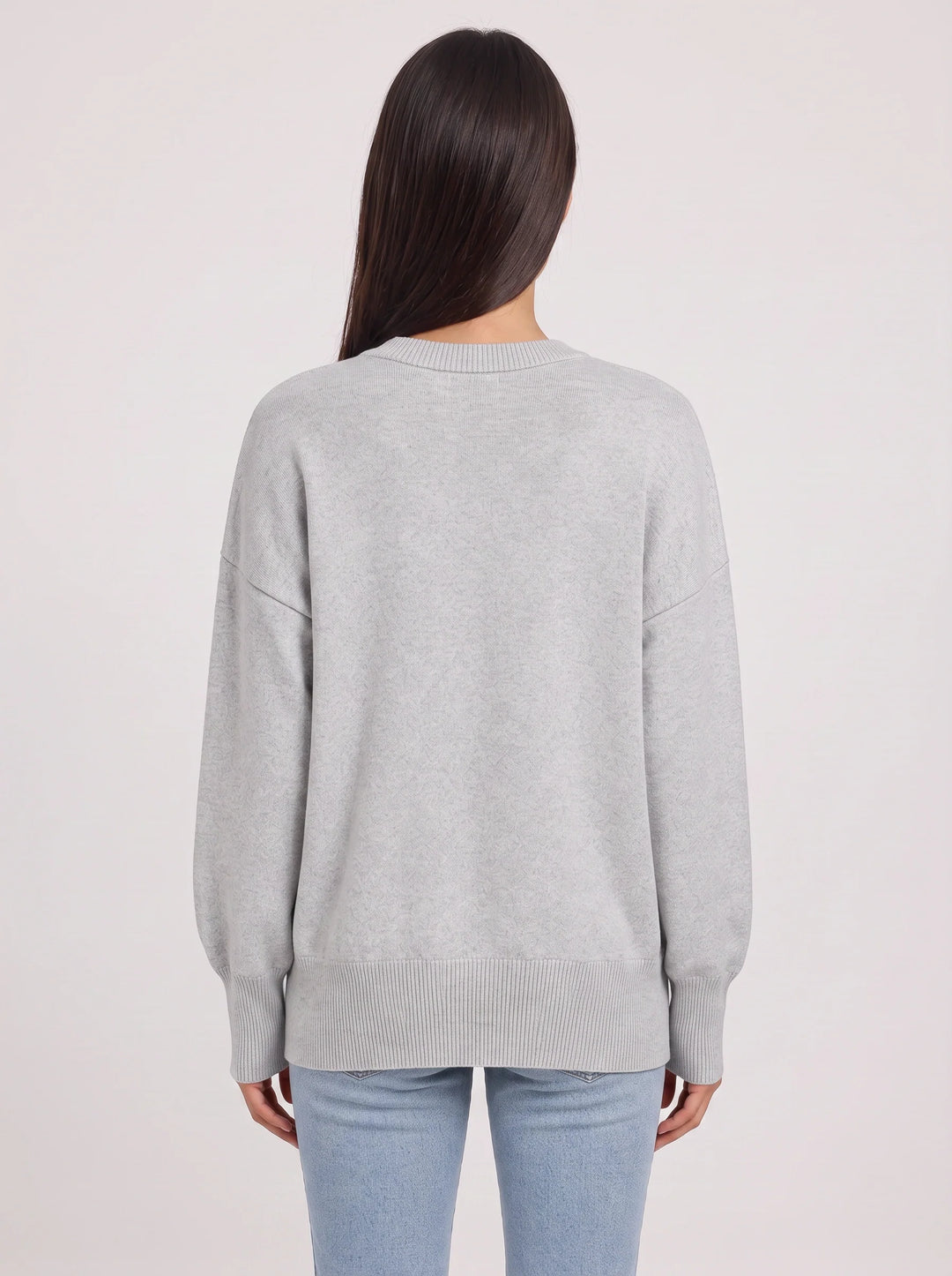 Briosa Oversized Crew Neck Sweater – Women Knit Pullover Long Sleeve Casual Lounge Relaxed Fit Jumper