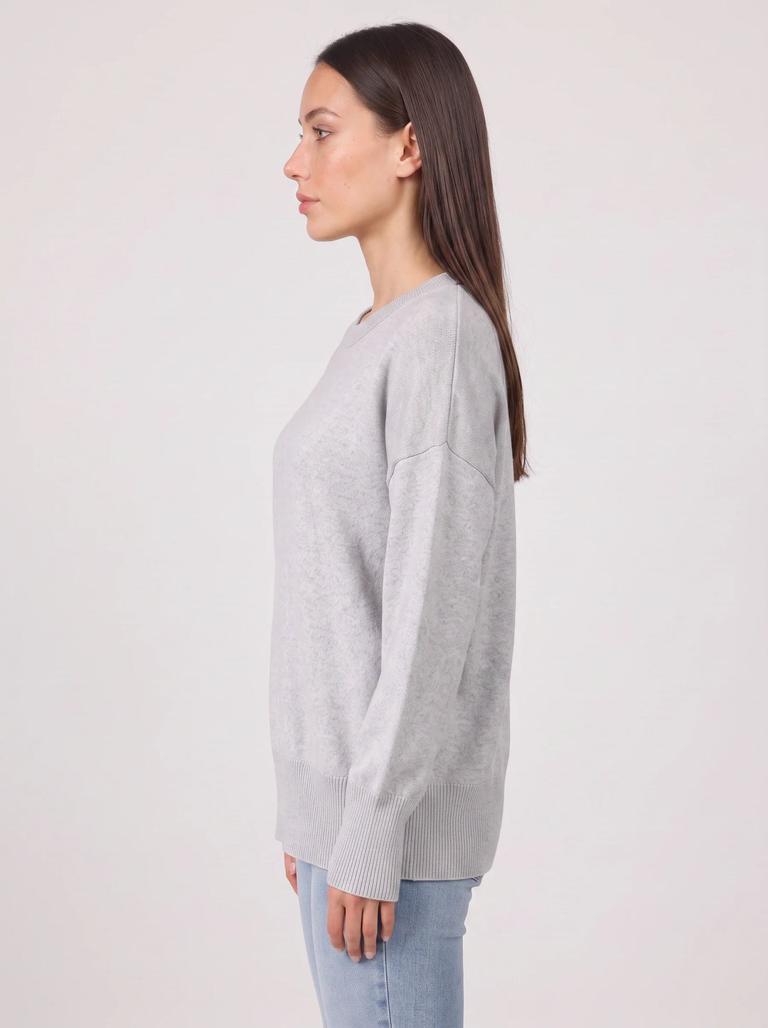 Briosa Oversized Crew Neck Sweater – Women Knit Pullover Long Sleeve Casual Lounge Relaxed Fit Jumper