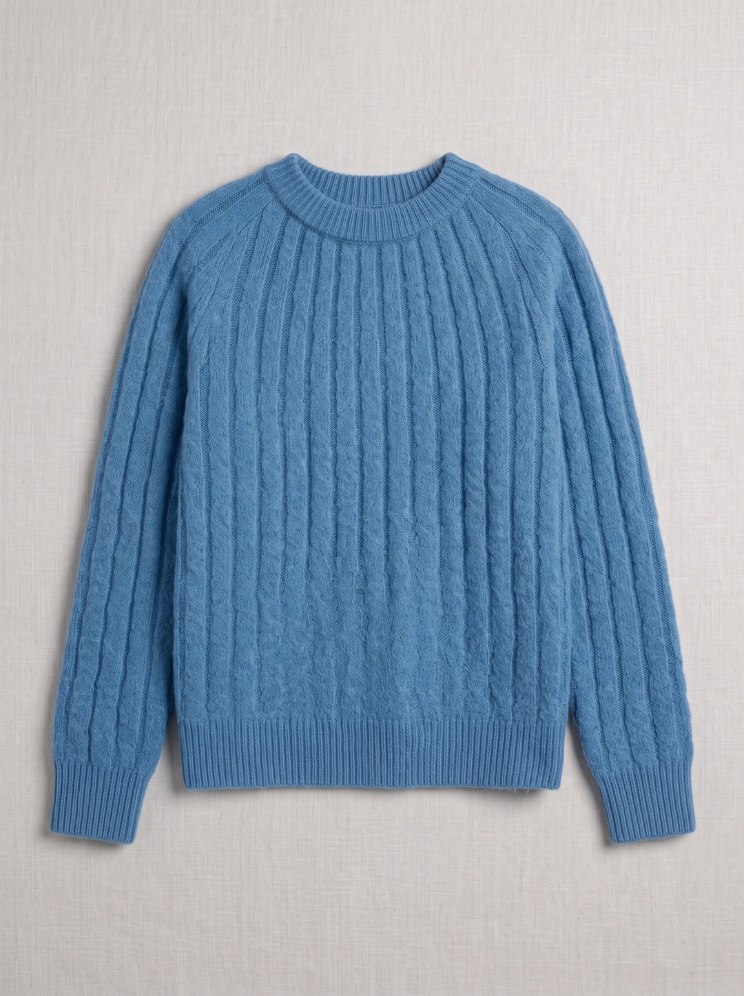 Cablena Classic Cable Knit Sweater – Women Crew Neck Knit Sweater Casual Oversized Pullover Top
