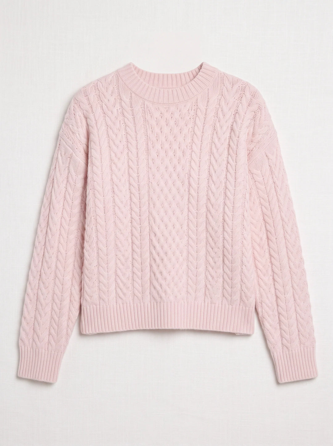 Tresslyn Cable Knit Crew Neck Sweater – Cable Knit Sweater Women Oversized Chunky Pullover Casual