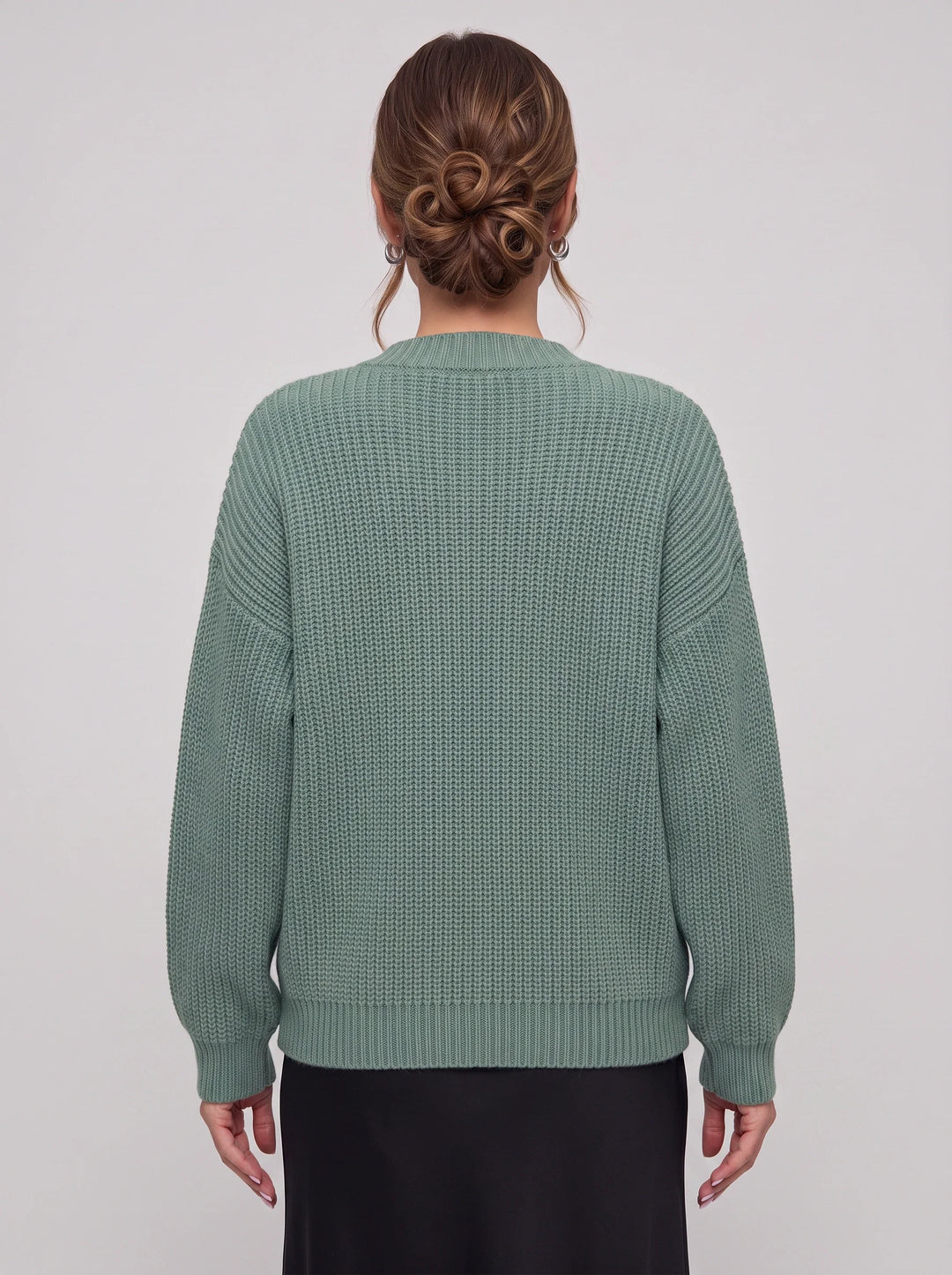 Sienna Chunky Ribbed Button Cardigan – Oversized Long Sleeve Women Casual Cozy Knit Sweater Cardigan
